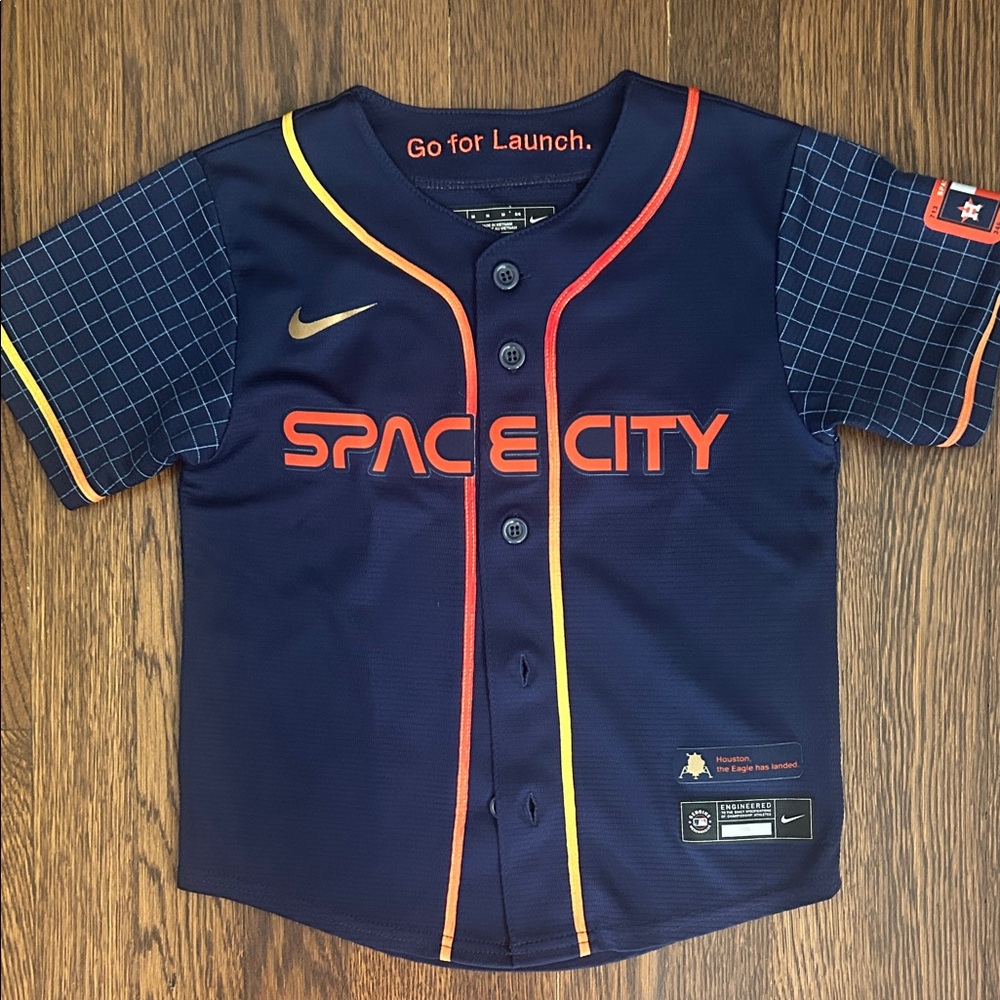 Nike Kids Navy 'Space City' Astros Baseball Jersey